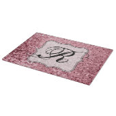 Speciaal glas snijdend Roos Gold Glitter Snijplank (Hoek)