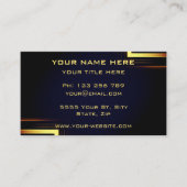 Speciaal Gold Black Design-Visitekaartje Visitekaartje (Voorkant)