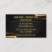 Speciaal Gold Black Visitekaartje met QR-code (Voorkant)