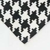 Speciaal Gold Black White Sound-hoestpatroon Fleece Deken (Hoek)