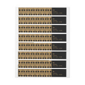 Speciaal Gold- en zwart art Deco-patroon (Vel)