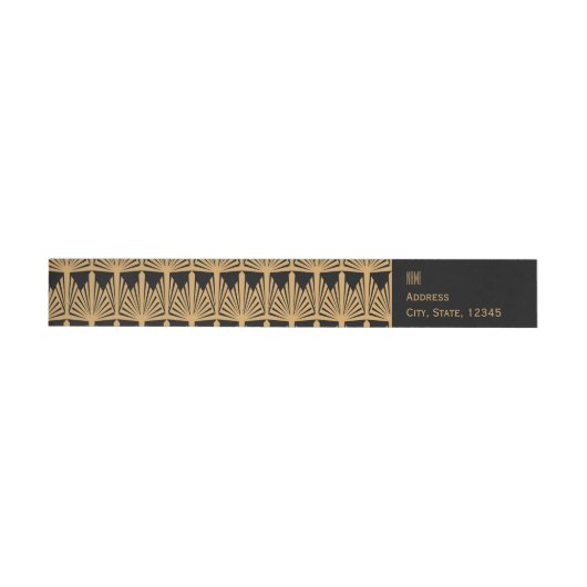 Speciaal Gold- en zwart art Deco-patroon (Individueel)