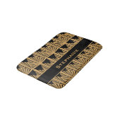 Speciaal Gold- en zwart art Deco-patroon Badmat (Gekanteld)