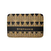 Speciaal Gold- en zwart art Deco-patroon Badmat (Voorkant)