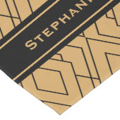 Speciaal Gold- en zwart art Deco-patroon Lange Tafelloper (Hoek)