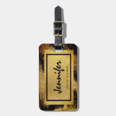 Speciaal Gold Glam-Bagagelabel Bagagelabel (Voorkant verticaal)