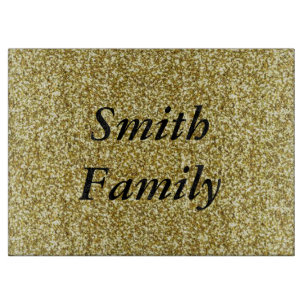 Speciaal Gold Glitter Cutting Board Snijplank