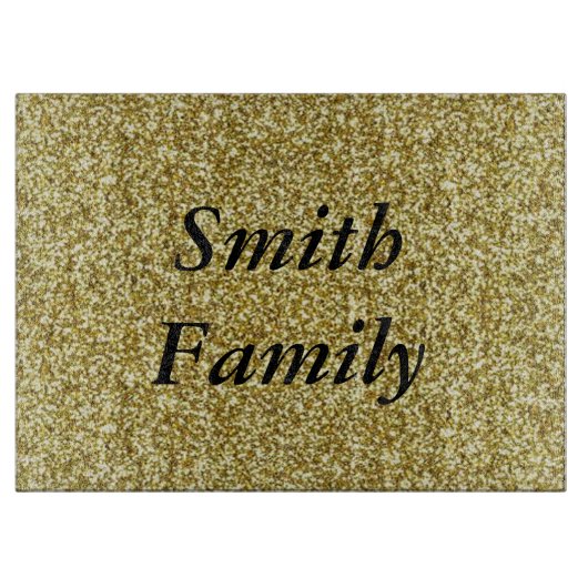 Speciaal Gold Glitter Cutting Board Snijplank (Voorkant)