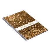 Speciaal Gold Glitter Notitieboek (Rechterzijde)