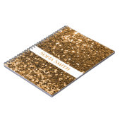 Speciaal Gold Glitter Notitieboek (Linkerzijde)