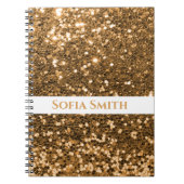 Speciaal Gold Glitter Notitieboek (Voorkant)