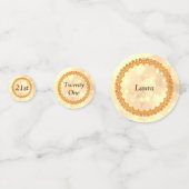 Speciaal Gold Happy 21-jarige verjaardag Confetti (Voorkanten)
