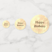 Speciaal Gold Happy 21-jarige verjaardag Confetti (Achterkanten)