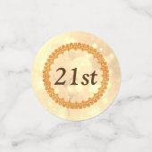 Speciaal Gold Happy 21-jarige verjaardag Confetti (Kleine voorkant)