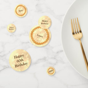 Speciaal Gold Happy 60e verjaardag Confetti
