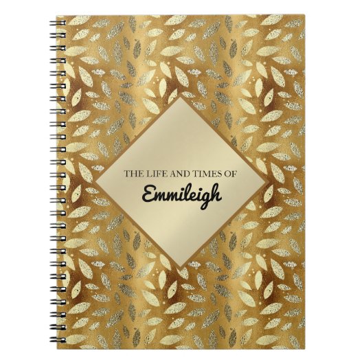 Speciaal Gold Leaves Journal Notitieboek (Voorkant)