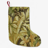 Speciaal Gold Leaves Kerstmis stoppen Kleine Kerstsok (Voorkant)