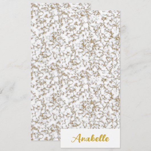 Speciaal Gold Marble-Bladwijzer (Voorkant / Achterkant)
