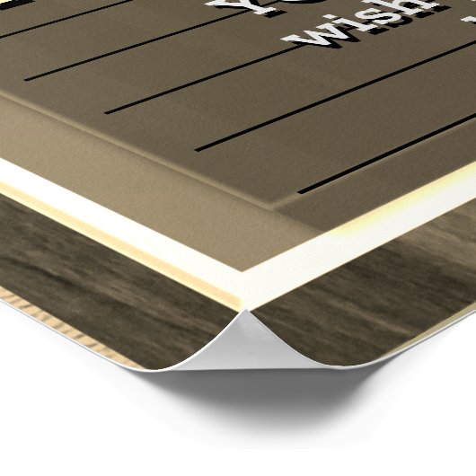 Speciaal  Gold Sign Retirement Gift Poster (Hoek)