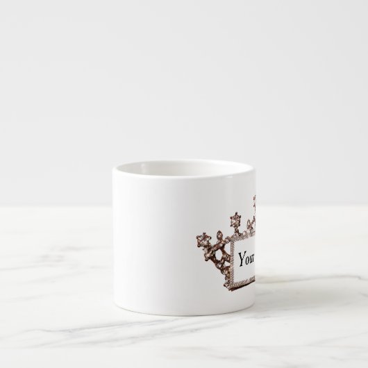 Speciaal "Gold Tiara" Espresso Kop (Voorkant)