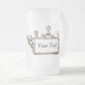 Speciaal "Gold Tiara" Matglas Bierpul (Voorkant rechts)