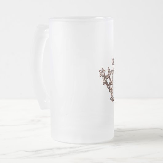 Speciaal "Gold Tiara" Matglas Bierpul (Voorkant links)