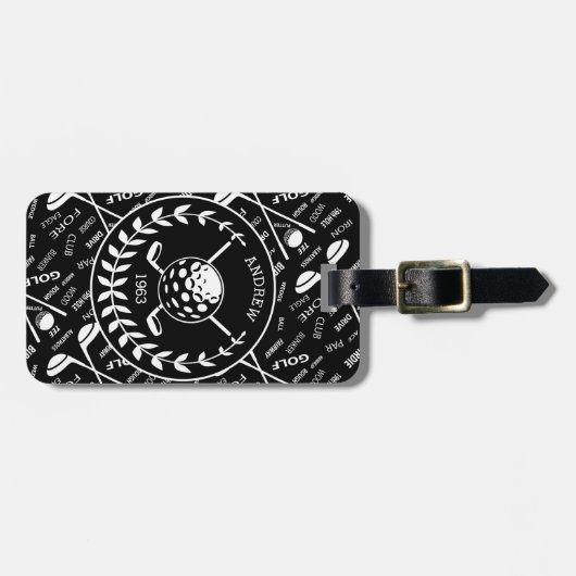 Speciaal Golf Bag golfer gift Bagagelabel (Voorkant horizontaal)