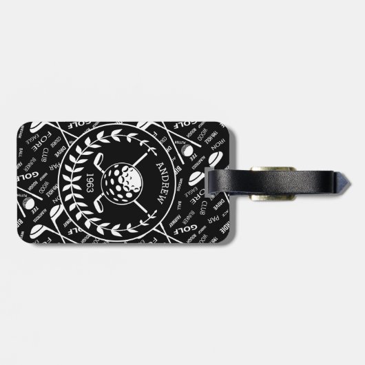 Speciaal Golf Bag golfer gift Bagagelabel (Achterkant horizontaal)