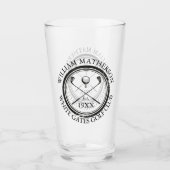 Speciaal Golf Club Name Golf Glas (Voorkant)