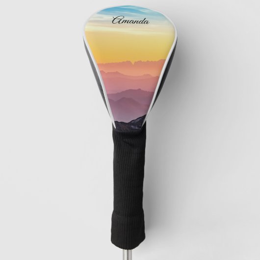 Speciaal Golf Driver Hoesje | Rainbow Sky Golfheadcover (Voorkant)