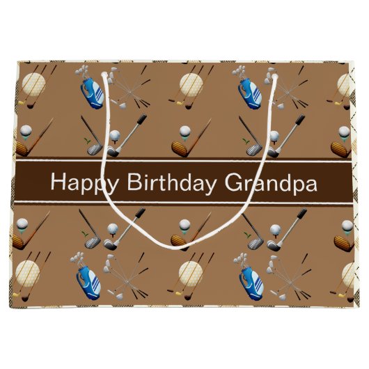 Speciaal Golf en Argyle Groot Cadeauzakje (Voorkant)