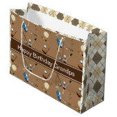 Speciaal Golf en Argyle Groot Cadeauzakje (Voorkant Gekanteld)