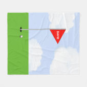 Speciaal Golf Gift Fleece Deken (Voorkant (Horizontaal))
