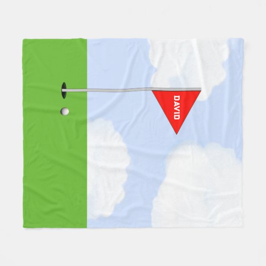 Speciaal Golf Gift Fleece Deken (Voorkant (Horizontaal))