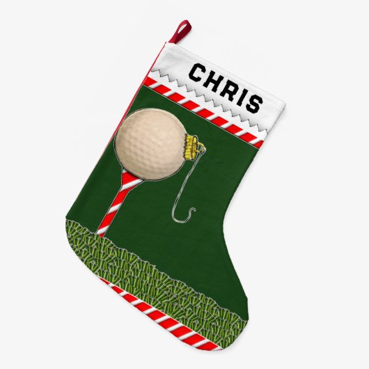 Speciaal Golf Holiday Gift Grote Kerstsok (Voorkant (Hangend))