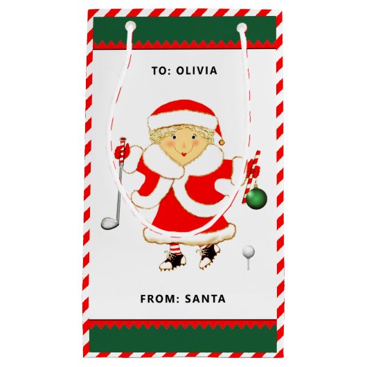 Speciaal Golf-kerstfeestdag - kleine cadeautas (Voorkant)