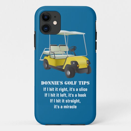 Speciaal Golf Tip Golf Cart Blue iPhone 5 Hoesje (Achterkant)