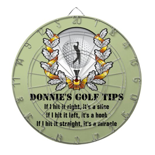Speciaal Golf Tip Golfer Green Dartboard Dartbord (Voorkant)