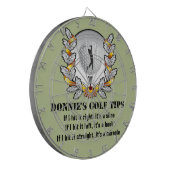 Speciaal Golf Tip Golfer Green Dartboard Dartbord (Voorkant Links)