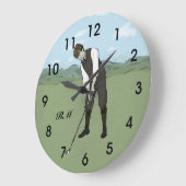 Speciaal golfer grote klok (Hoek)