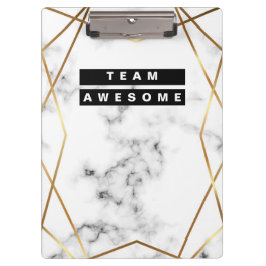 Speciaal goud- en marmerpatroon klembord