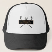 Speciaal goud en zwart Golf Klassiek Trucker Pet (Voorkant)