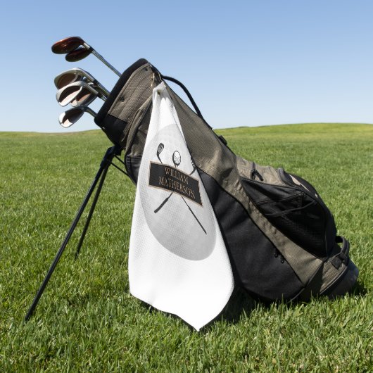 Speciaal goud- en zwart Golfbalkassisch Golfhanddoek (Groen)