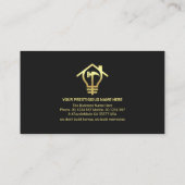 Speciaal Goud Handyman Gereedschap Visitekaartje (Achterkant)