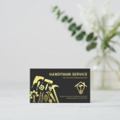 Speciaal Goud Handyman Gereedschap Visitekaartje (Staand voorkant)