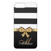 Speciaal goud, zwarte strepen Golden BOW Case-Mate iPhone Case (Achterkant)