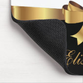 Speciaal goud, zwarte strepen Golden BOW Muismat (Hoek)