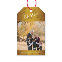 Speciaal gouden kerstcadeautags zonder winstoogmer