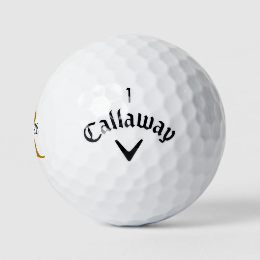 Speciaal goudmonogram Initiaal Golfbal Golfballen (Logo)