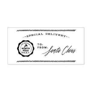 Speciaal graafschap Noordpool van Santa Stamp Rubberstempel